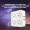 Eco4Life Power Strip, Smart, USB, Wall Tap, 4 USB/4 Outlet(s) White WTP110 - alternate 3